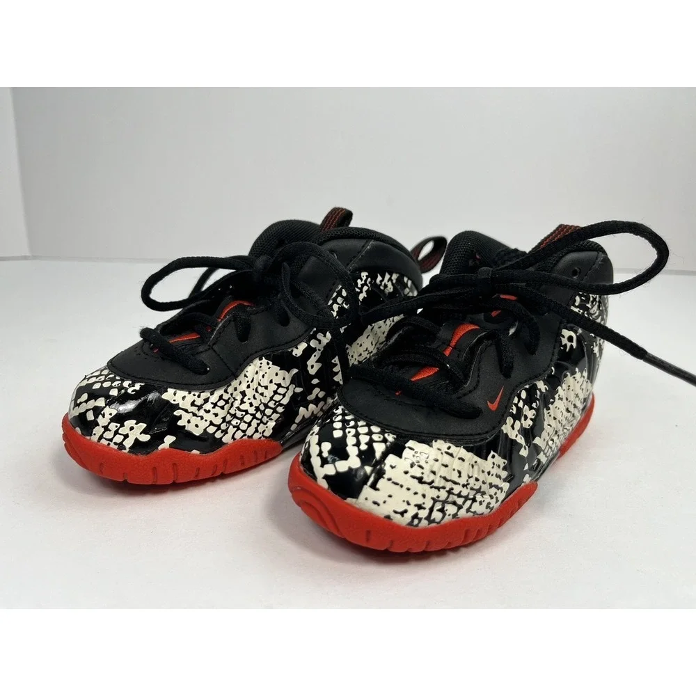 Nike Air Little Foamposite One Albino Snakeskin Toddler Shoe Sie 6C 723947-104